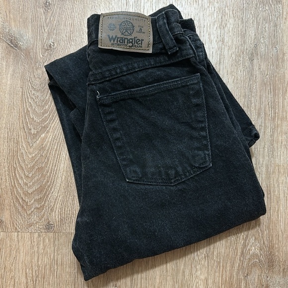 WRANGLER | Kid’s Black Denim Straight Leg Jeans - Picture 1 of 4